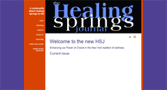 Desktop Screenshot of healingspringsjournal.com