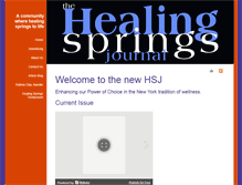 Tablet Screenshot of healingspringsjournal.com